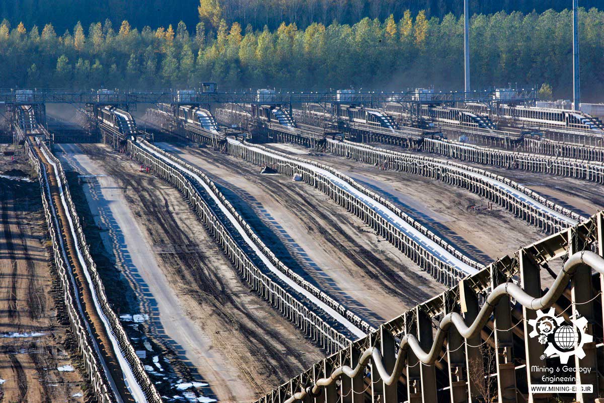 نوارنقاله در معدن - Belt Conveyor